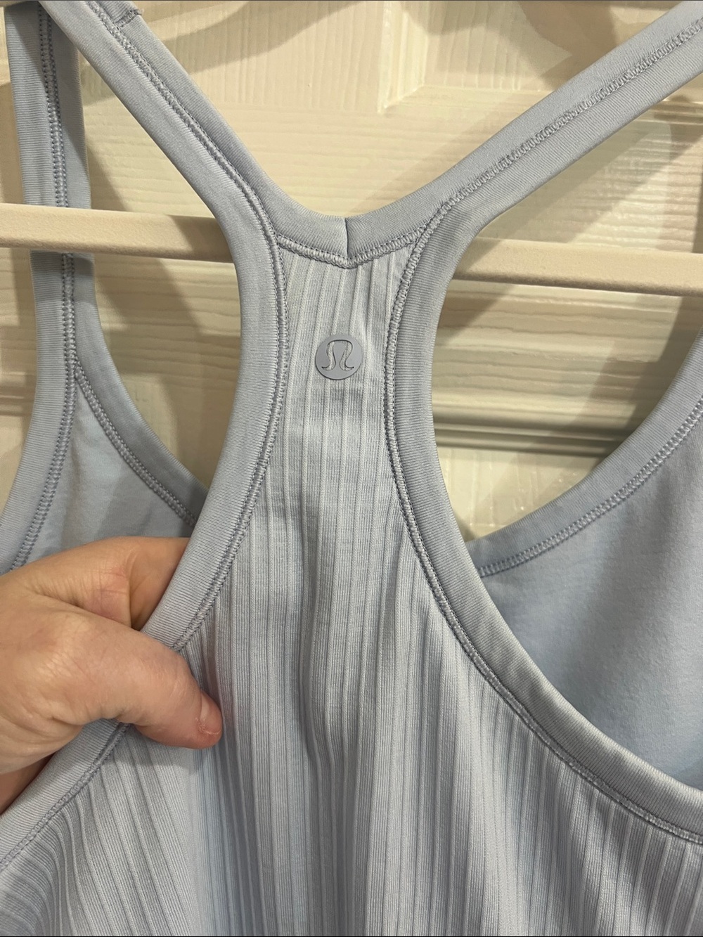 12. Lululemon Ebb to Street Tank Top Blue size 10 - Picture 11 of 12